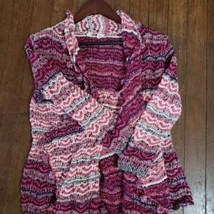 Anthropologie Moth Small Open Front Tassel Crochet